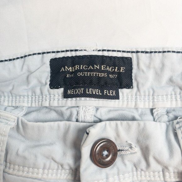 American Eagle Shorts Sz 30 Men’s Blue Next Level Flex Summer Sky Blue Vacation - Picture 5 of 5